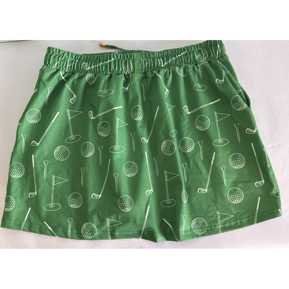 Jess Lea Green On Par Golf Skort Super Cute Fun Country Club Size XL - Picture 7 of 9